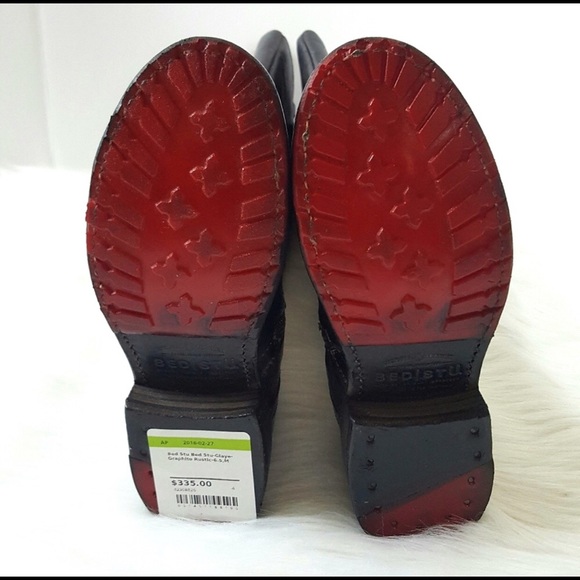 Bed Stu Glaye Graphito Rustic Ridding Boot - Picture 7 of 7